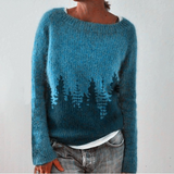 Nevaeh - Retro skandinavisk strikket sweater