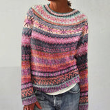 Brooke - Retro skandinavisk strikket sweater