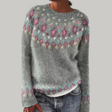 Jocelyn - Retro skandinavisk strikket sweater