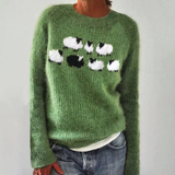 Stella - Retro skandinavisk strikket sweater