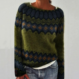 Willow - Retro skandinavisk strikket sweater