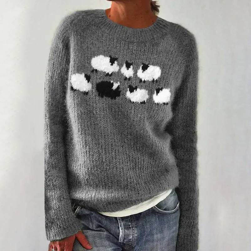 Alice - Retro skandinavisk strikket sweater