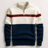 Lasse | Sweater med kort lynlås