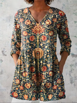 Jenny | Lang Bluse med V-hals