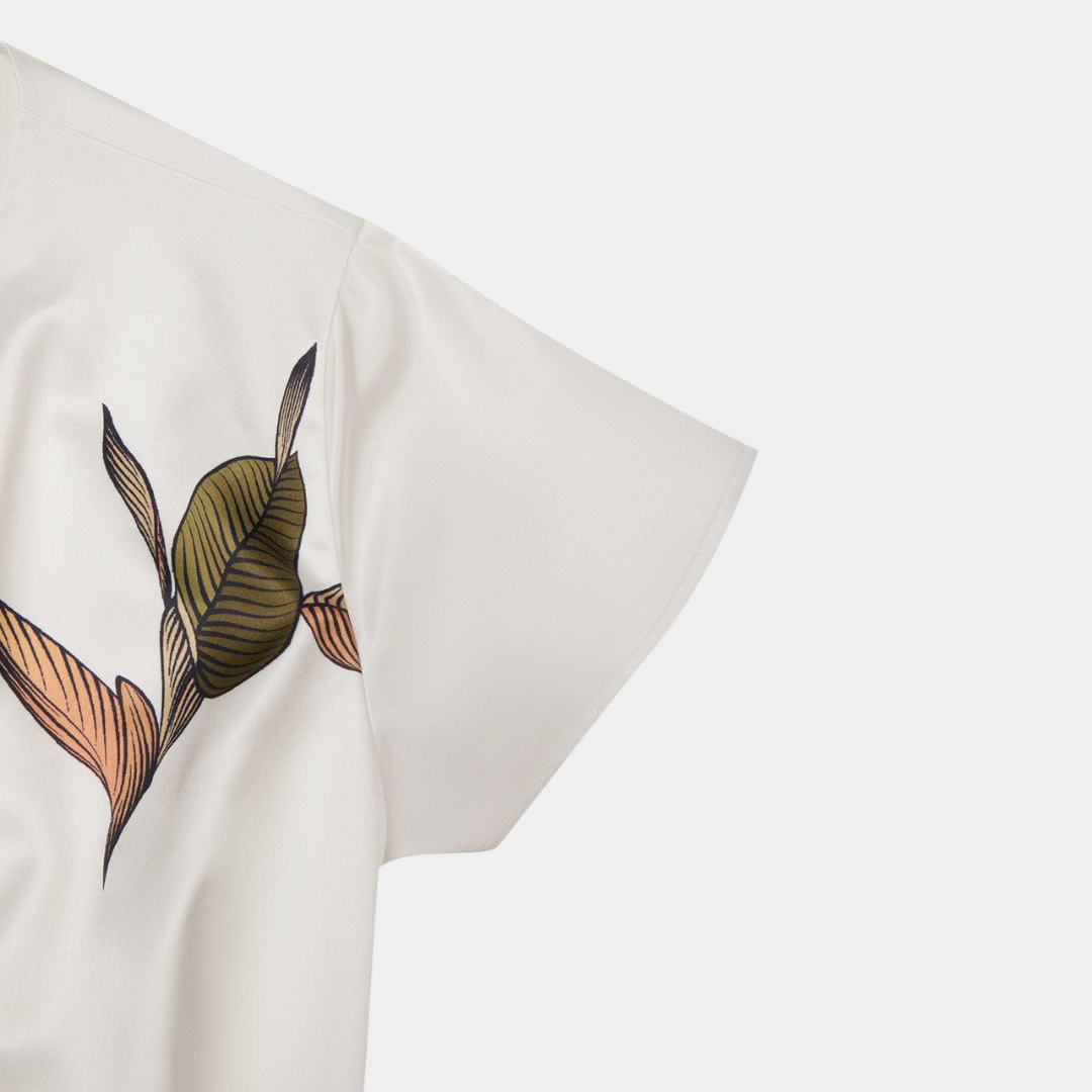 Hannah | Elegant slå om-kjole med blomsterprint