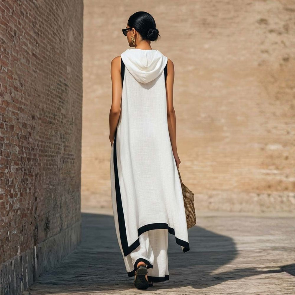 Sine | Elegant hørsæt med asymmetrisk snit