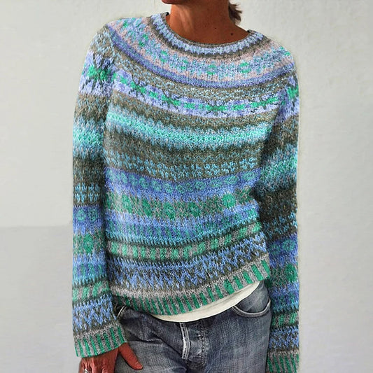 Diane - Retro skandinavisk strikket sweater