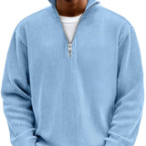 Emil | Struktureret sweater med lynlås