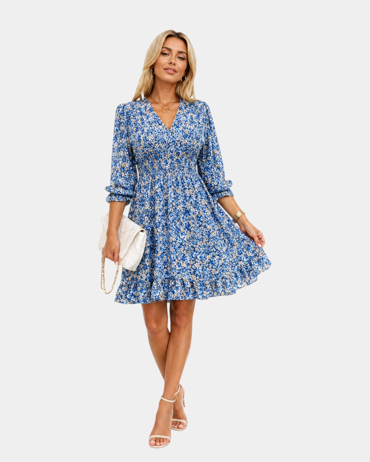 Solvej | Elegant blomstret kjole