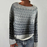 Sanya - Retro skandinavisk strikket sweater