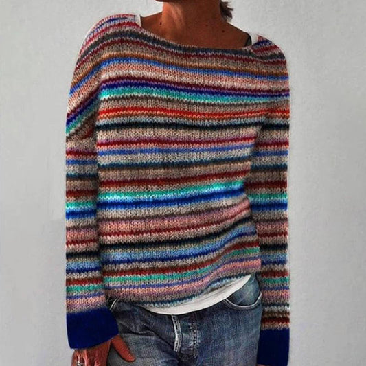 Maya - Retro skandinavisk strikket sweater
