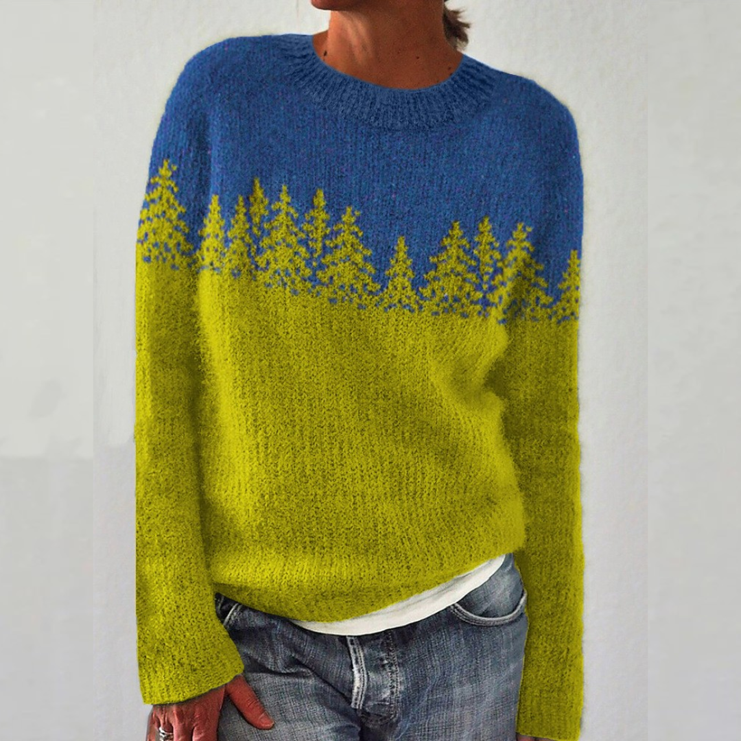 Maria - Retro skandinavisk strikket sweater