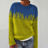 Maria - Retro skandinavisk strikket sweater