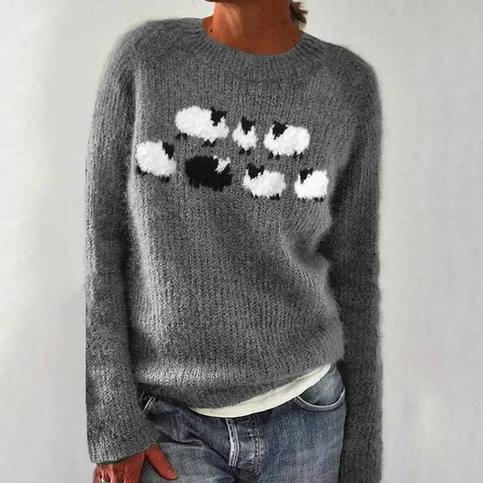 Alice - Retro skandinavisk strikket sweater