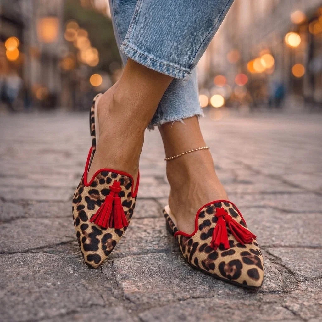 Serafina Mules med Spids Tå og Kvaster