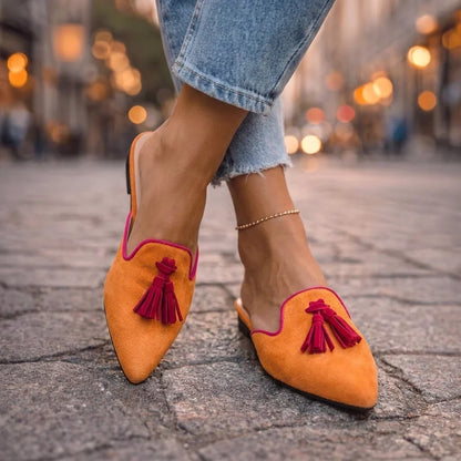 Serafina Mules med Spids Tå og Kvaster