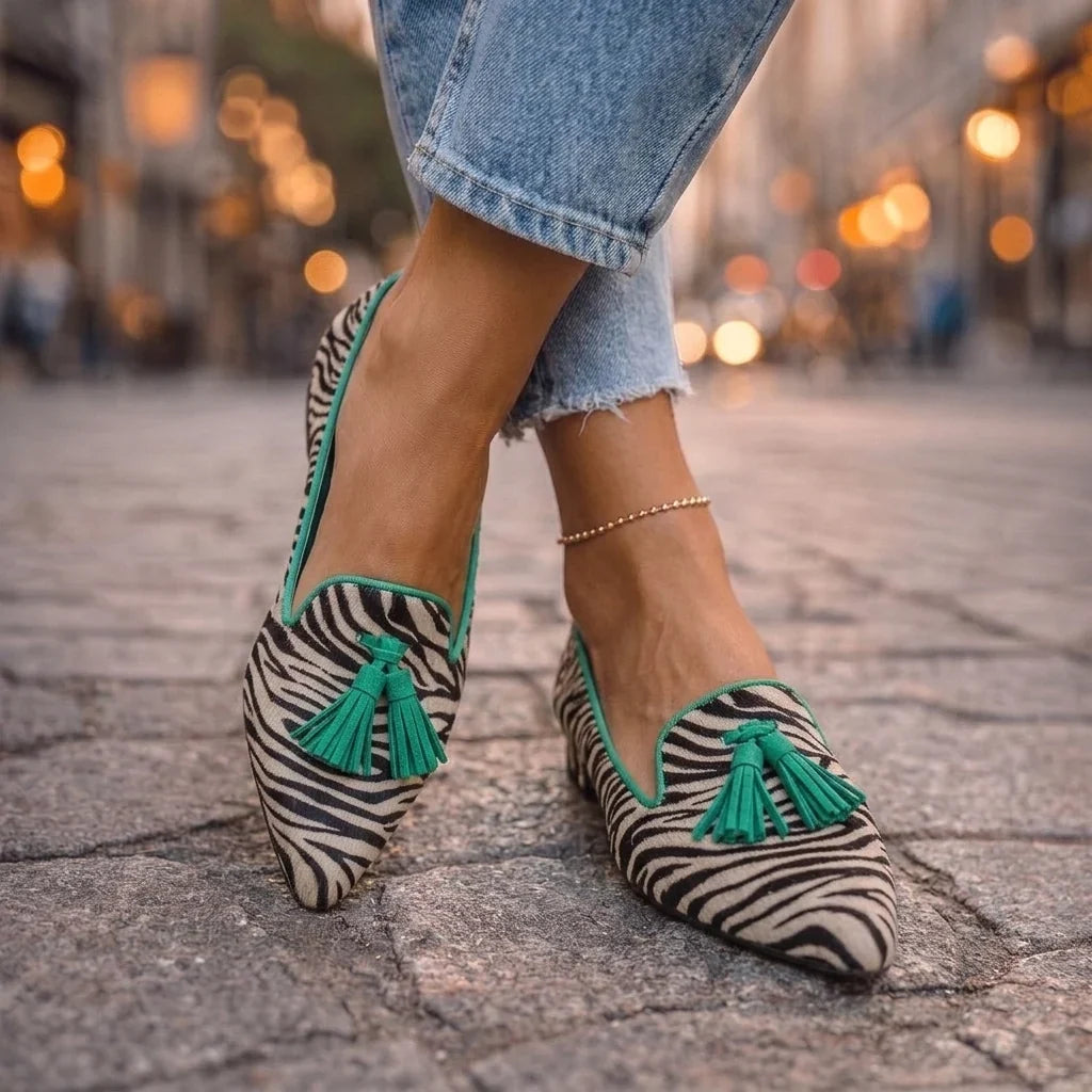 Livia Spidse Ballerinaer med Leopardprint
