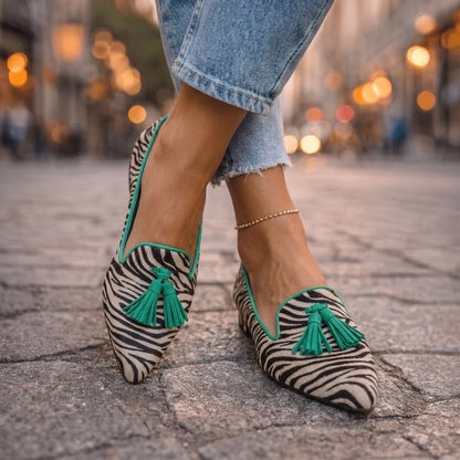 Livia Spidse Ballerinaer med Leopardprint