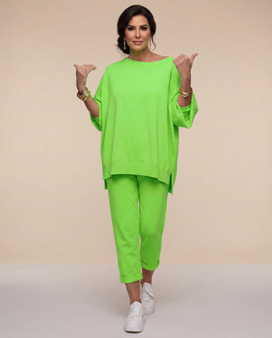 Elise | Loungesæt med oversize overdel og bukser
