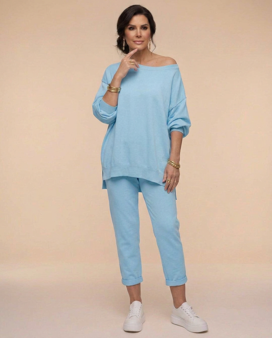 Elise | Loungesæt med oversize overdel og bukser