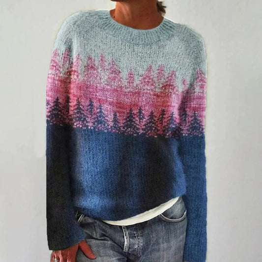 Georgia - Retro skandinavisk strikket sweater